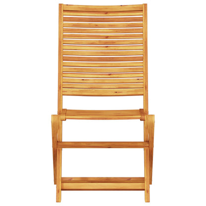 Folding Bistro Set Folding 3 pcs Brown Solid Acacia Wood