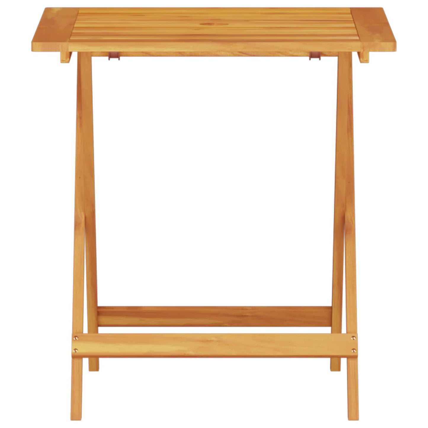 Folding Bistro Set Folding 3 pcs Brown Solid Acacia Wood