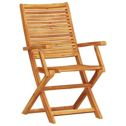 Folding Bistro Set Folding 3 pcs Brown Solid Acacia Wood