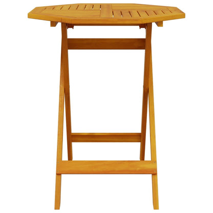 Folding Bistro Set Folding 3 pcs Brown Solid Acacia Wood