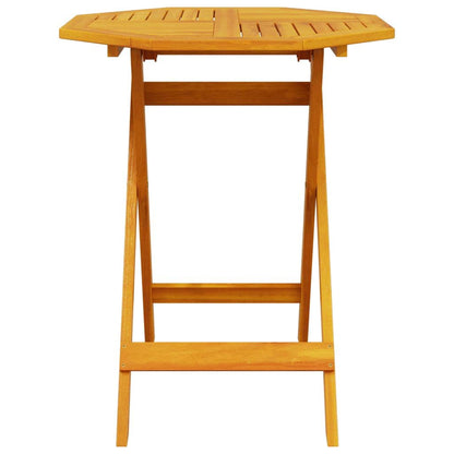 Folding Bistro Set Folding 3 pcs Brown Solid Acacia Wood