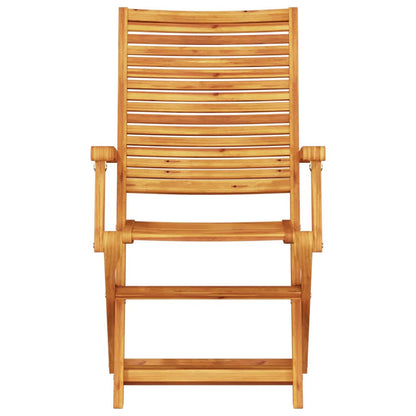 Folding Bistro Set Folding 3 pcs Brown Solid Acacia Wood