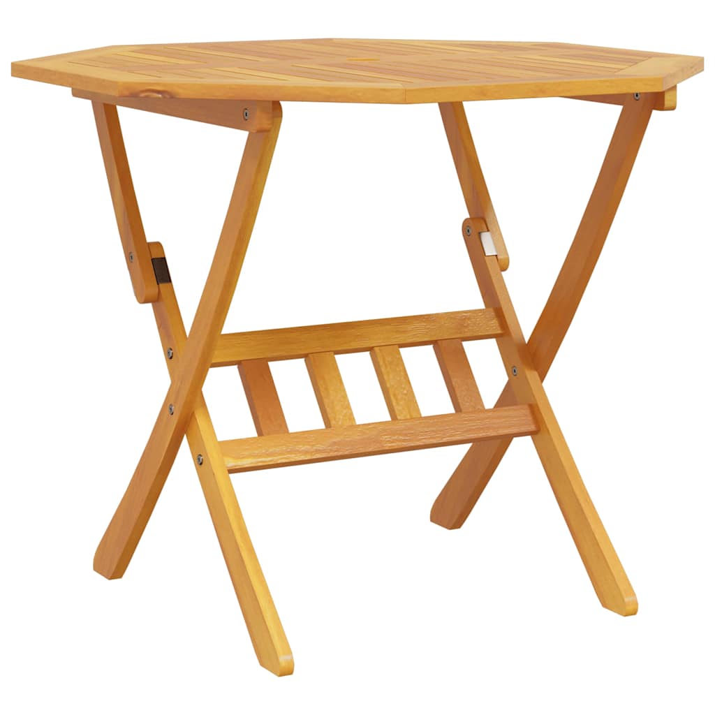 Garden Dining Set Folding 5 pcs Brown Solid Acacia Wood