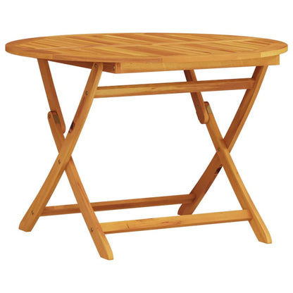Garden Dining Set Folding 5 pcs Brown Solid Acacia Wood
