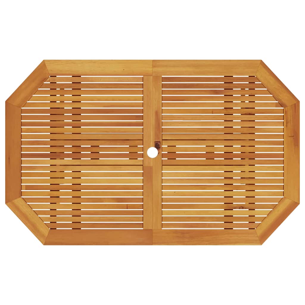 Garden Dining Set Folding 7 pcs Brown Solid Acacia Wood