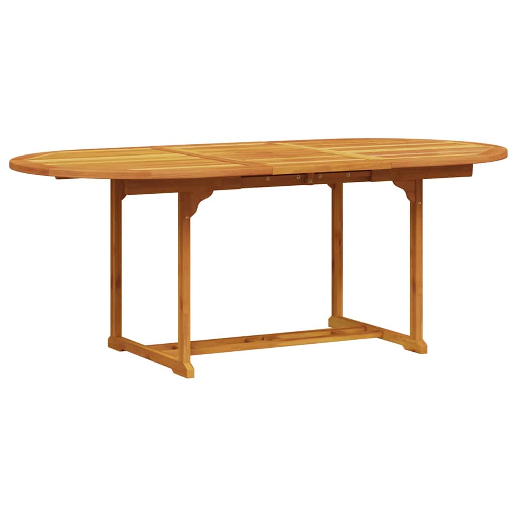 Garden Dining Set Folding 5 pcs Brown Solid Acacia Wood