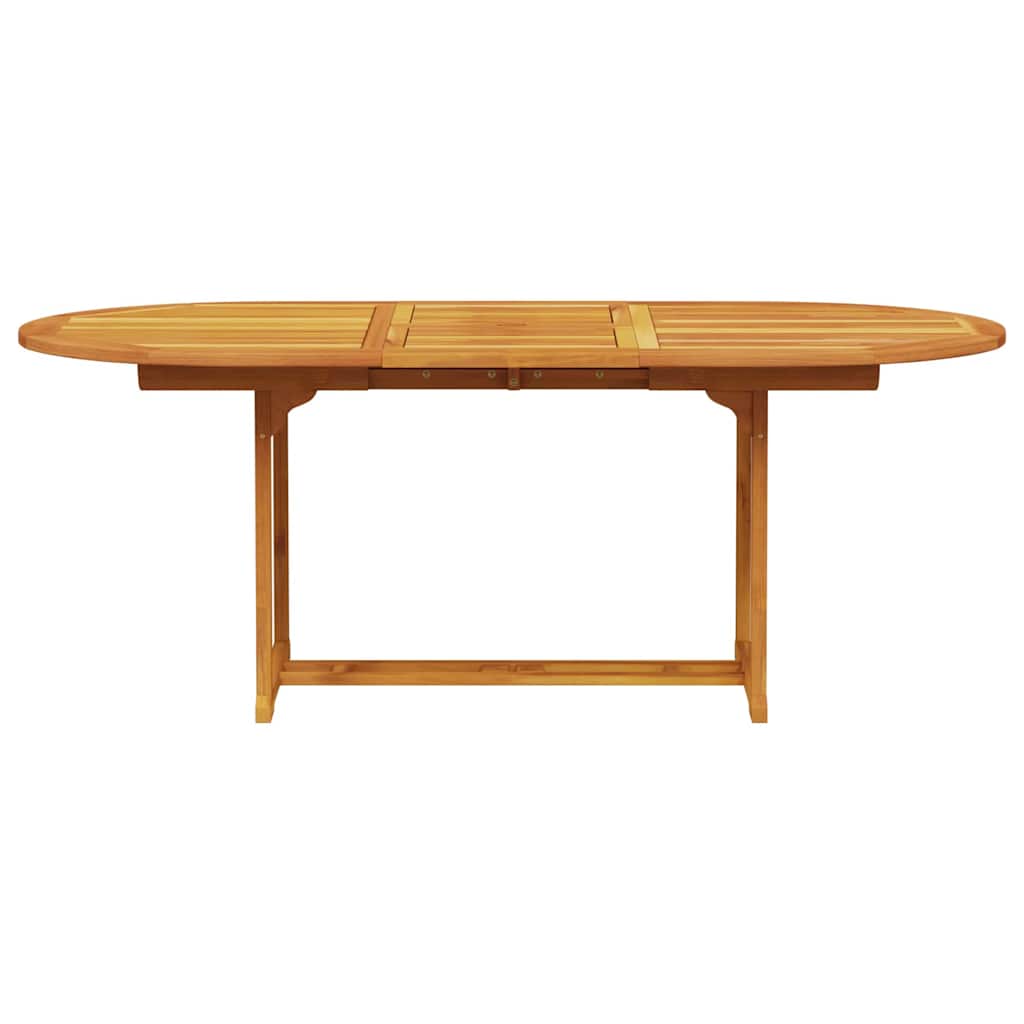 Garden Dining Set Folding 5 pcs Brown Solid Acacia Wood