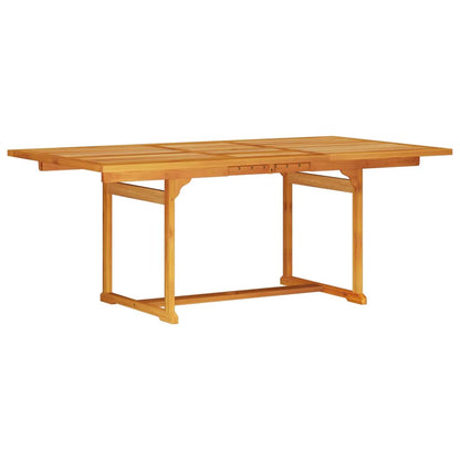Garden Dining Set Folding 5 pcs Brown Solid Acacia Wood