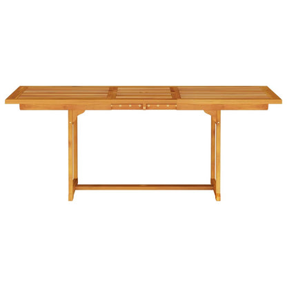 Garden Dining Set Folding 5 pcs Brown Solid Acacia Wood