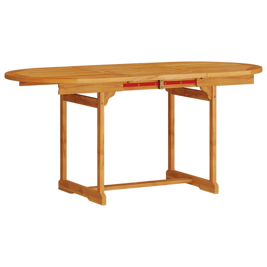 Garden Dining Set Folding 5 pcs Brown Solid Acacia Wood