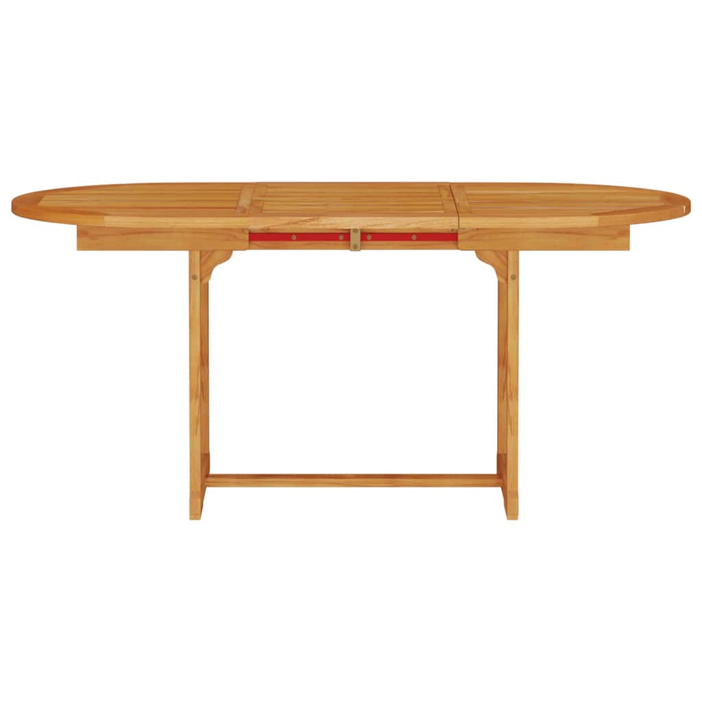 Garden Dining Set Folding 5 pcs Brown Solid Acacia Wood