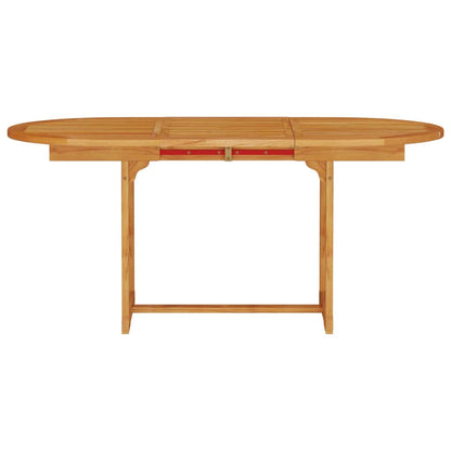 Garden Dining Set Folding 5 pcs Brown Solid Acacia Wood