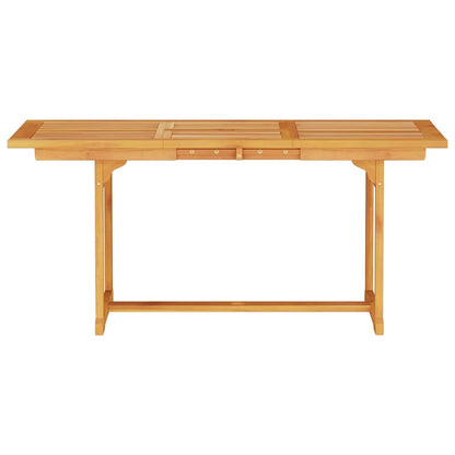 Garden Dining Set Folding 5 pcs Brown Solid Acacia Wood