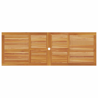 Garden Dining Set Folding 7 pcs Brown Solid Acacia Wood