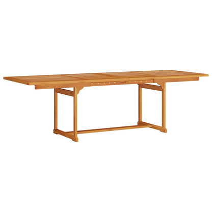 Garden Dining Set Folding 9 pcs Brown Solid Acacia Wood
