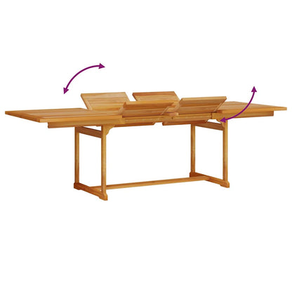 Garden Dining Set Folding 9 pcs Brown Solid Acacia Wood