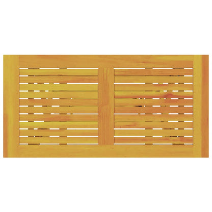 Garden Dining Set 5 pcs Brown Solid Acacia Wood