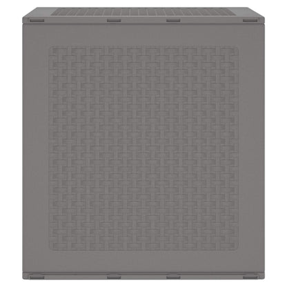 Storage Box Light Grey 55 x 53 x 57 cm Polypropylene