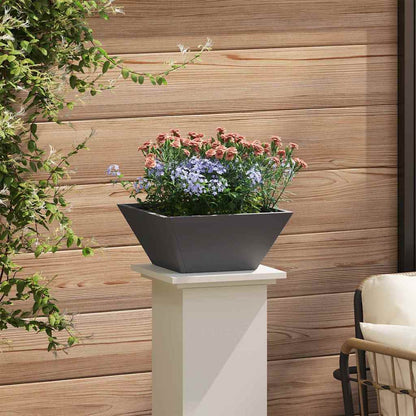 Garden Planter Black 35 x 35 x 15 cm Cold-rolled Steel