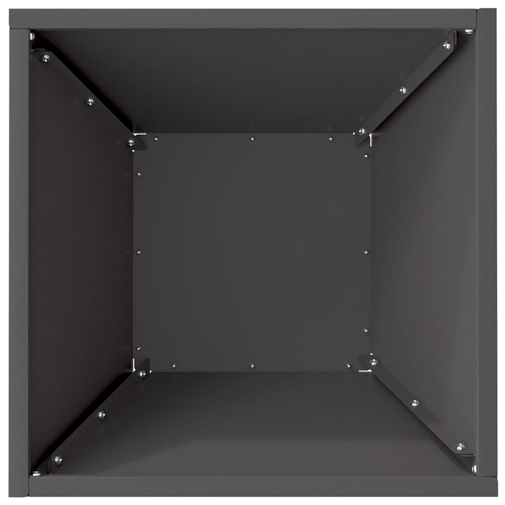 Garden Planter Black 35 x 35 x 15 cm Cold-rolled Steel