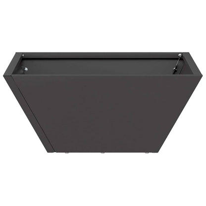 Garden Planter 5 pcs Black 35 x 35 x 15 cm Cold-rolled Steel