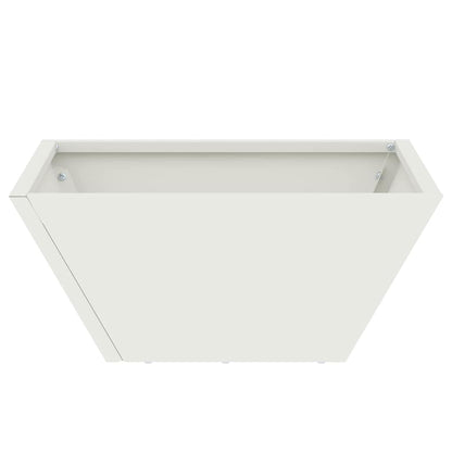 Garden Planter White 35 x 35 x 15 cm Cold-rolled Steel