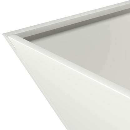 Garden Planter 5 pcs White 35 x 35 x 15 cm Cold-rolled Steel
