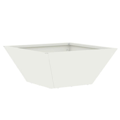 Garden Planter 5 pcs White 35 x 35 x 15 cm Cold-rolled Steel