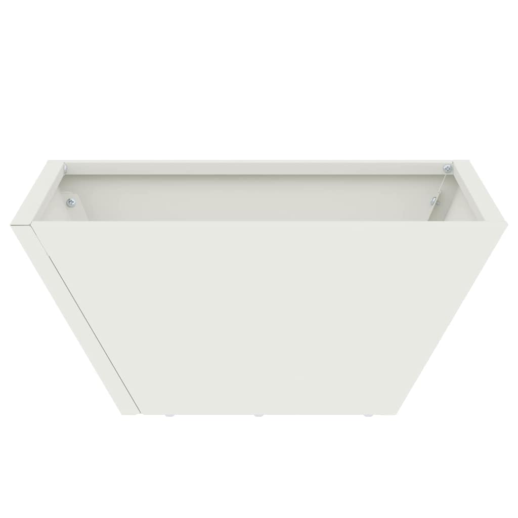 Garden Planter 5 pcs White 35 x 35 x 15 cm Cold-rolled Steel