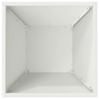Garden Planter 5 pcs White 35 x 35 x 15 cm Cold-rolled Steel