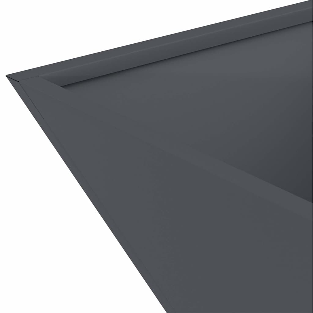 Garden Planter Anthracite 35 x 35 x 15 cm Cold-rolled Steel