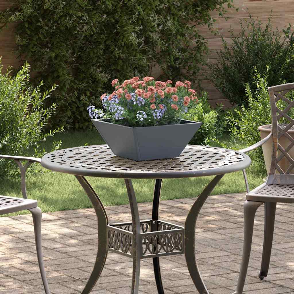 Garden Planter Anthracite 35 x 35 x 15 cm Cold-rolled Steel