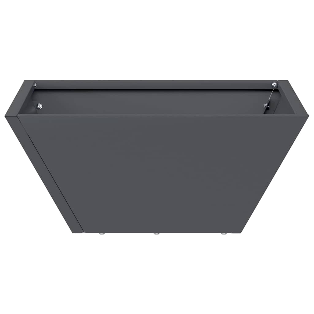 Garden Planter Anthracite 35 x 35 x 15 cm Cold-rolled Steel