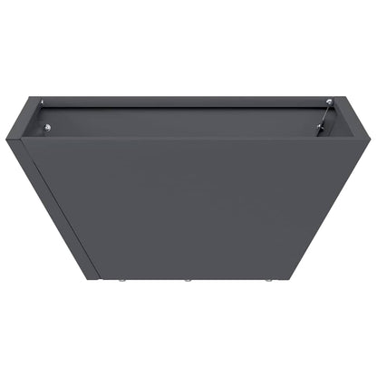 Garden Planter Anthracite 35 x 35 x 15 cm Cold-rolled Steel