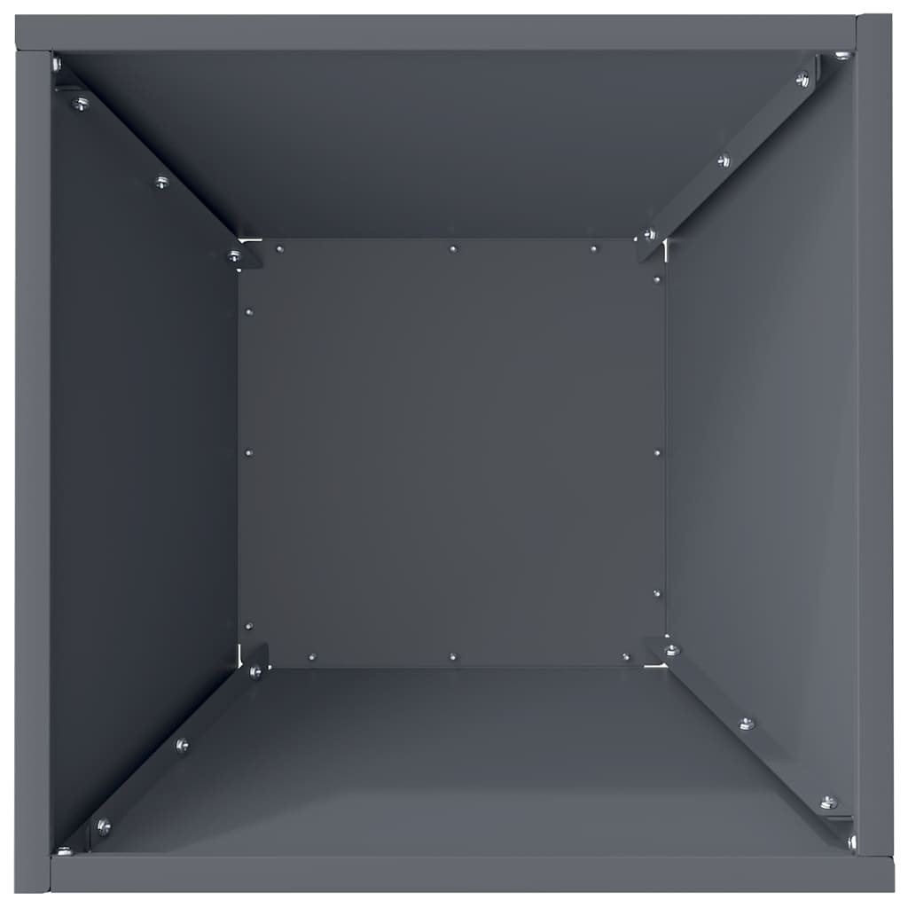 Garden Planter Anthracite 35 x 35 x 15 cm Cold-rolled Steel