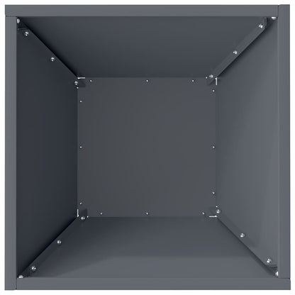 Garden Planter 5 pcs Anthracite 35 x 35 x 15 cm