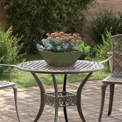 Garden Planter Olive Green 35 x 35 x 15 cm Cold-rolled Steel