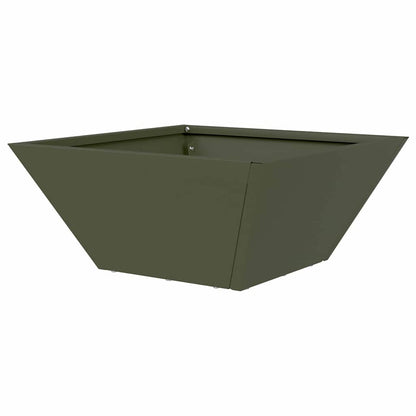 Garden Planter Olive Green 35 x 35 x 15 cm Cold-rolled Steel