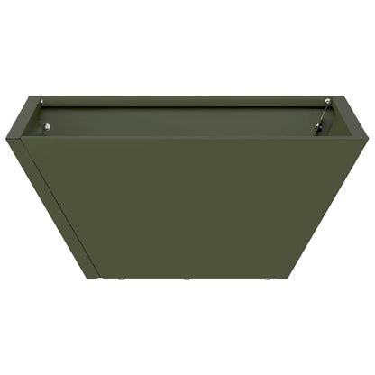 Garden Planter 5 pcs Olive Green 35 x 35 x 15 cm