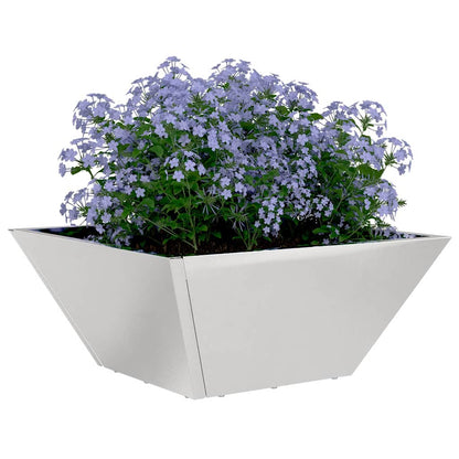 Garden Planter 5 pcs Silver 35 x 35 x 15 cm Stainless Steel