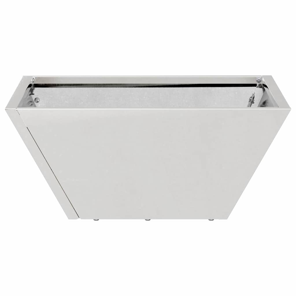 Garden Planter 5 pcs Silver 35 x 35 x 15 cm Stainless Steel