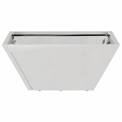 Garden Planter 5 pcs Silver 35 x 35 x 15 cm Stainless Steel