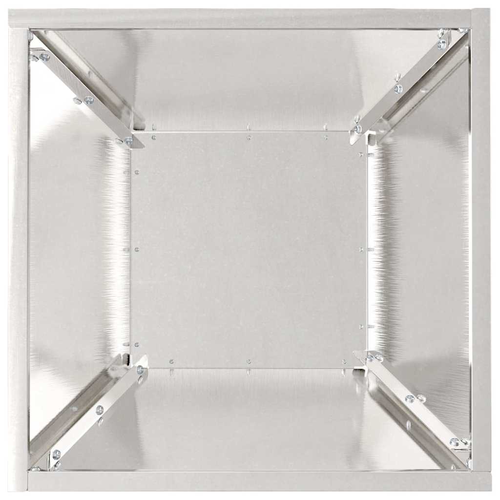 Garden Planter 5 pcs Silver 35 x 35 x 15 cm Stainless Steel