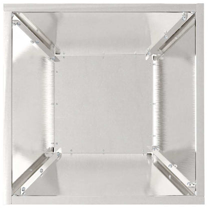 Garden Planter 5 pcs Silver 35 x 35 x 15 cm Stainless Steel
