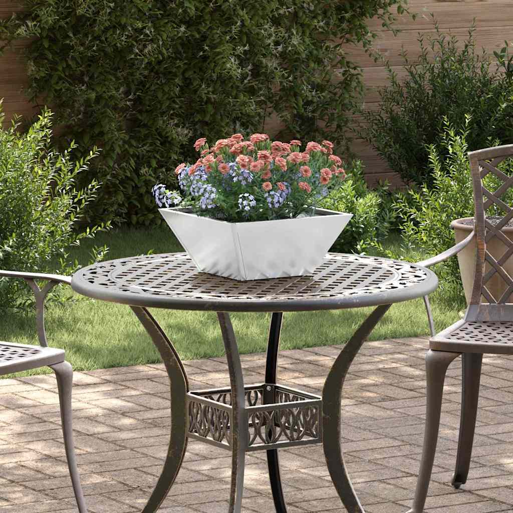 Garden Planter Silver 35 x 35 x 15 cm Galvanised Steel