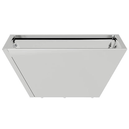 Garden Planter Silver 35 x 35 x 15 cm Galvanised Steel
