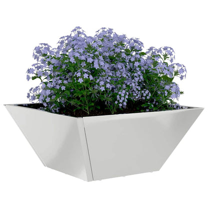 Garden Planter Silver 35 x 35 x 15 cm Galvanised Steel