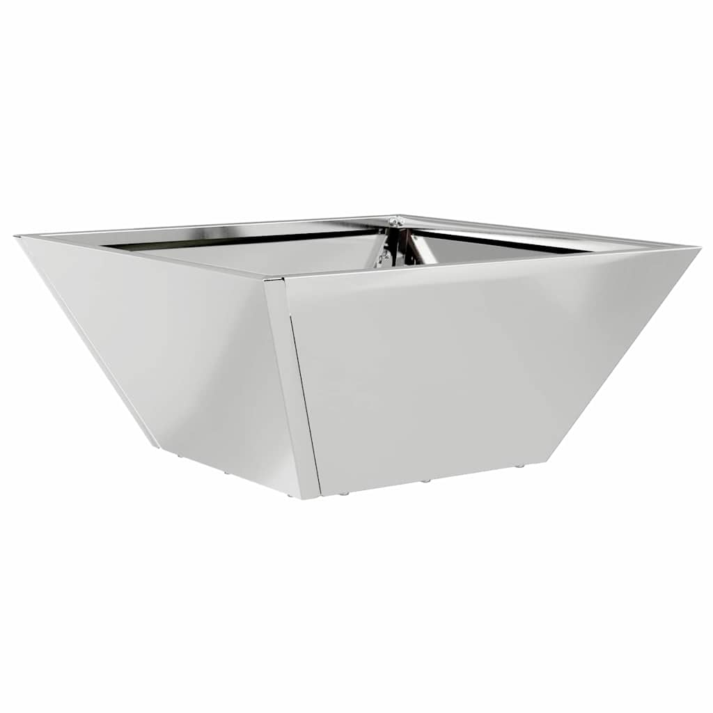 Garden Planter 5 pcs Silver 35 x 35 x 15 cm Galvanised Steel