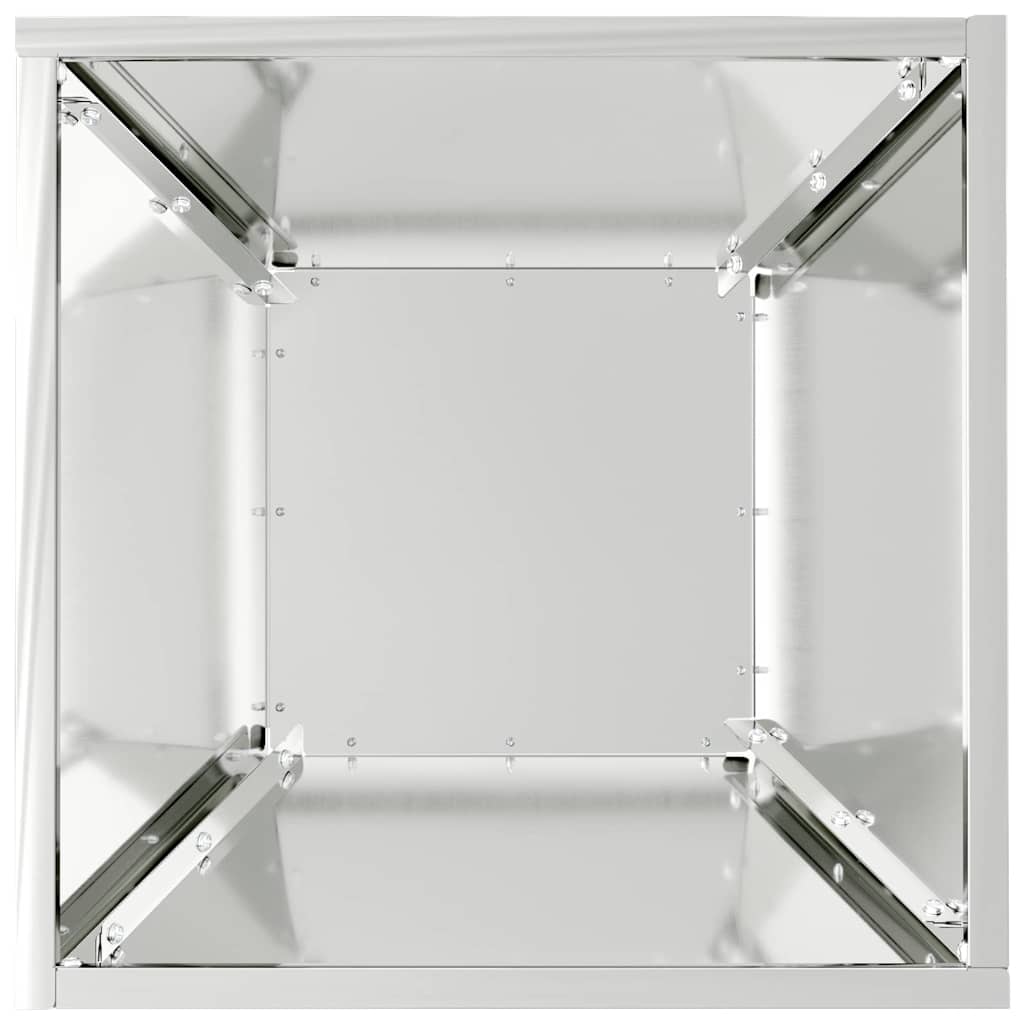Garden Planter 5 pcs Silver 35 x 35 x 15 cm Galvanised Steel