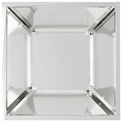 Garden Planter 5 pcs Silver 35 x 35 x 15 cm Galvanised Steel